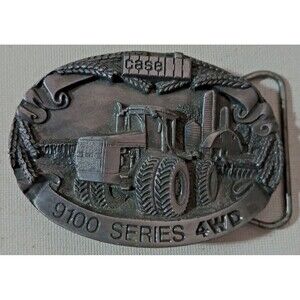 Case IH 9100 Series 4WD Tractor 1987 Limited Edition Pewter Belt Buckle